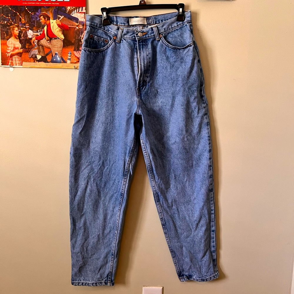Reverse Gap blue jeans size S (?)